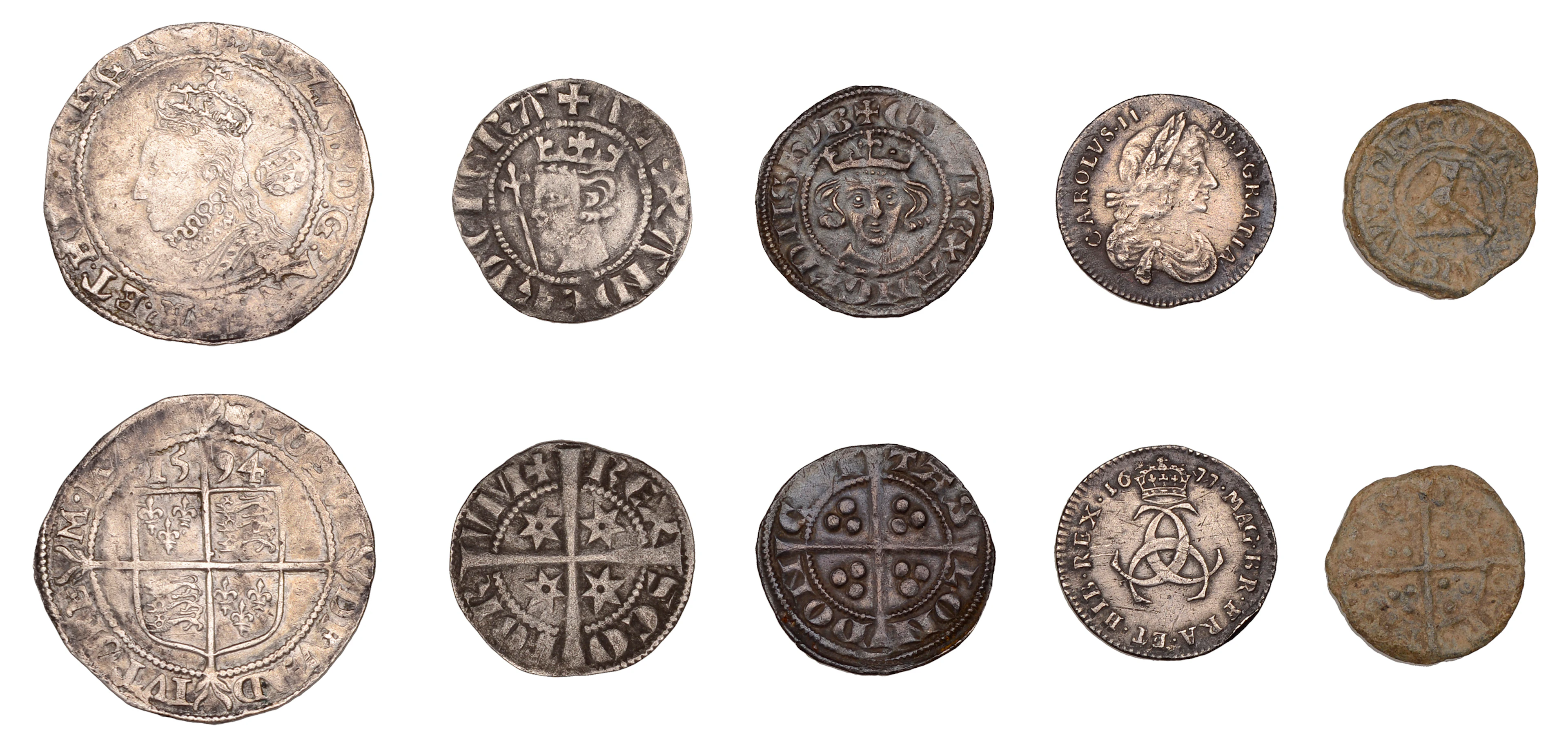 Edward I, Penny, class 1c, London, 1.25g/9h (N 1012; S 1382); Elizabeth