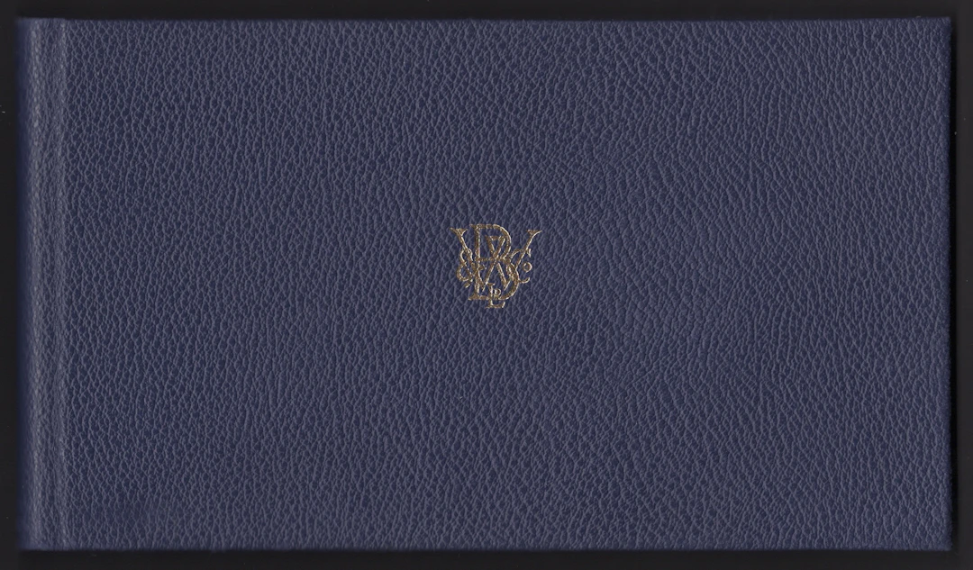 A dark-blue Bradbury Wilkinson album, formerly housing all the previously-listed