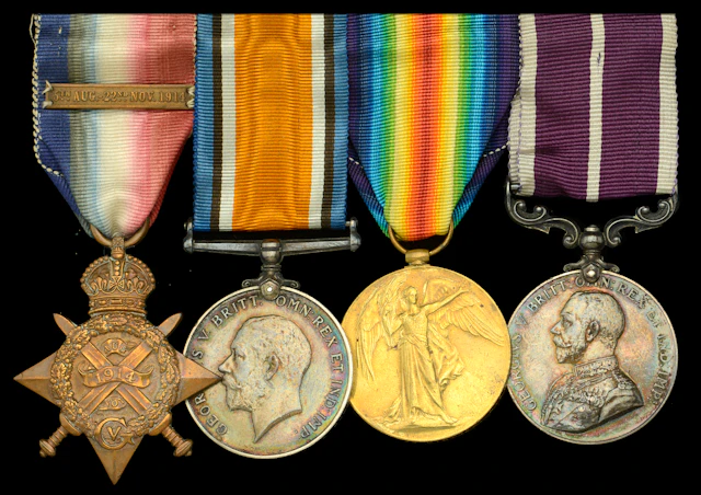 Four: Temporary Sergeant H. Dwyer, Army Service Corps 1914 Star, with
