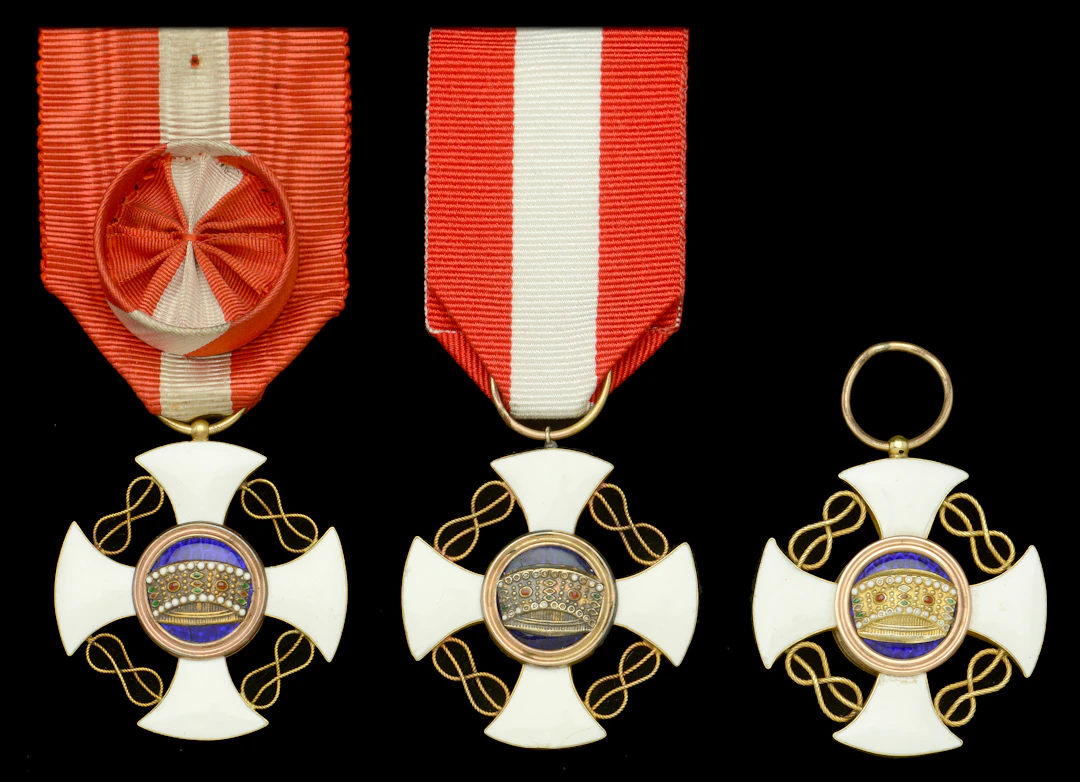 Italy, Kingdom, Order of the Crown (3), Officer breast badge, 36mm