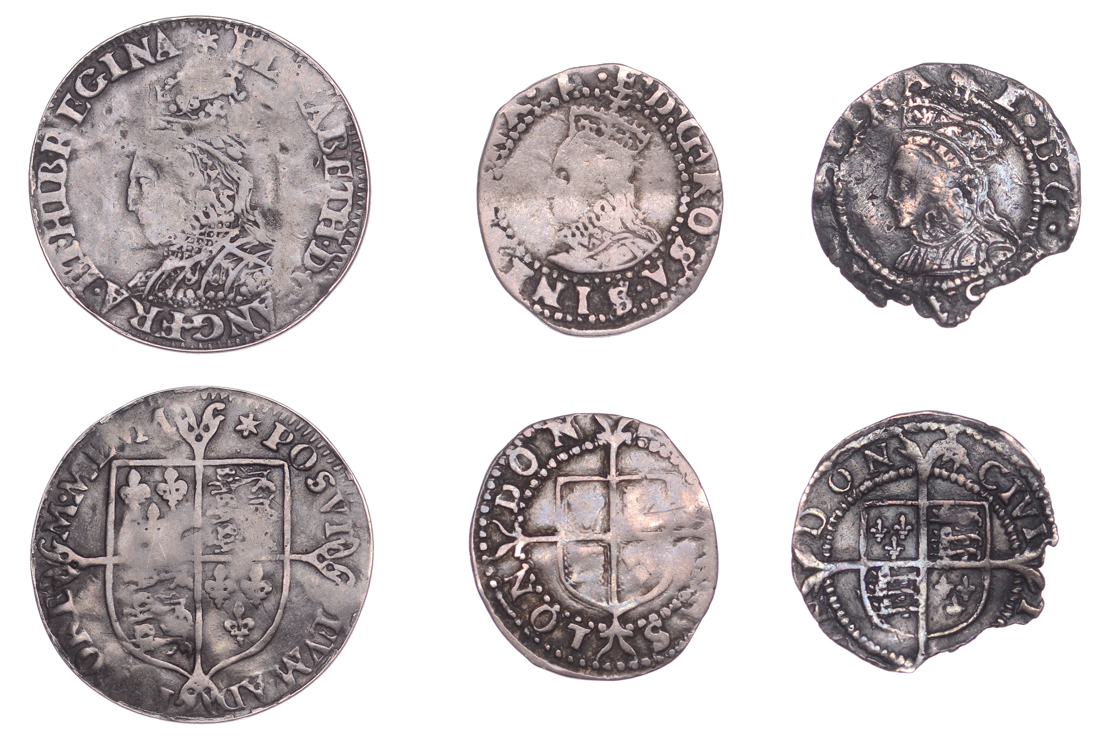 Elizabeth I, Milled coinage, Halfgroat, mm. star, 0.89g/6h (N 2037;