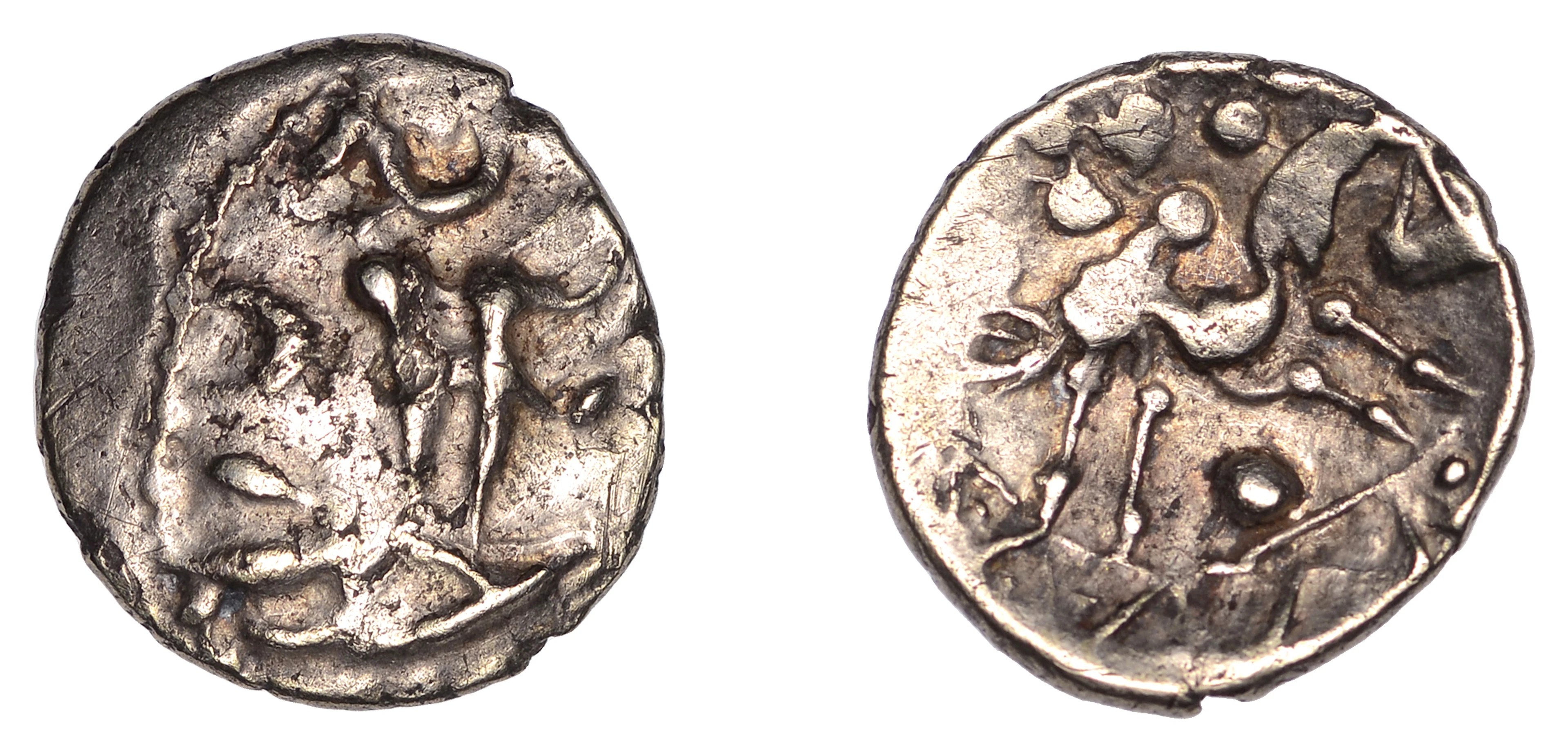 British Iron Age, TRINOVANTES, Uninscribed issues: gold Quarter Stater