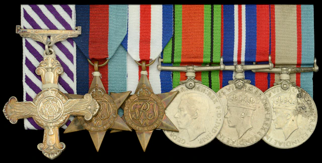 A Second War Halifax Navigator’s D.F.C. group of six awarded to Flight