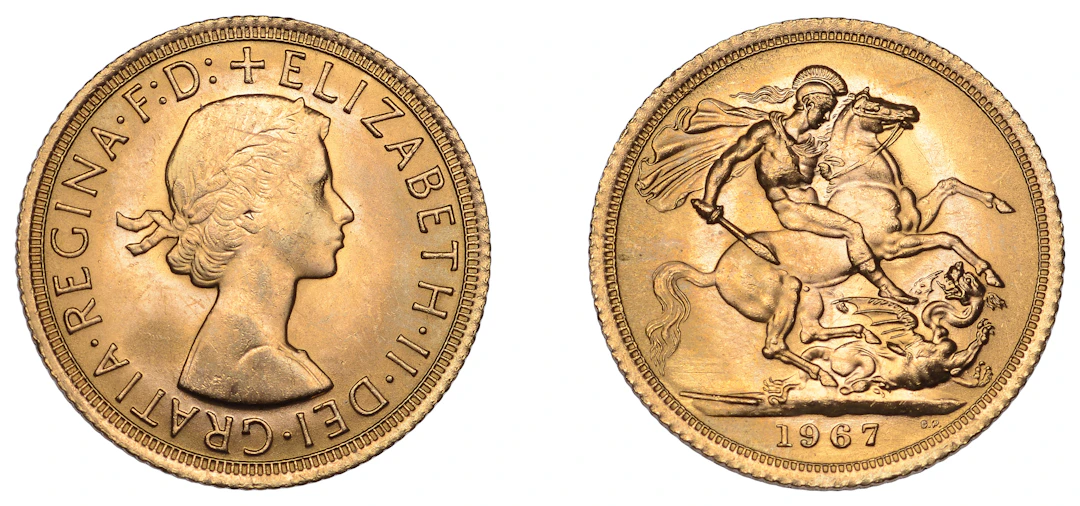Elizabeth II (1952-2022), Sterling issues, Sovereign, 1967 (S 4125).