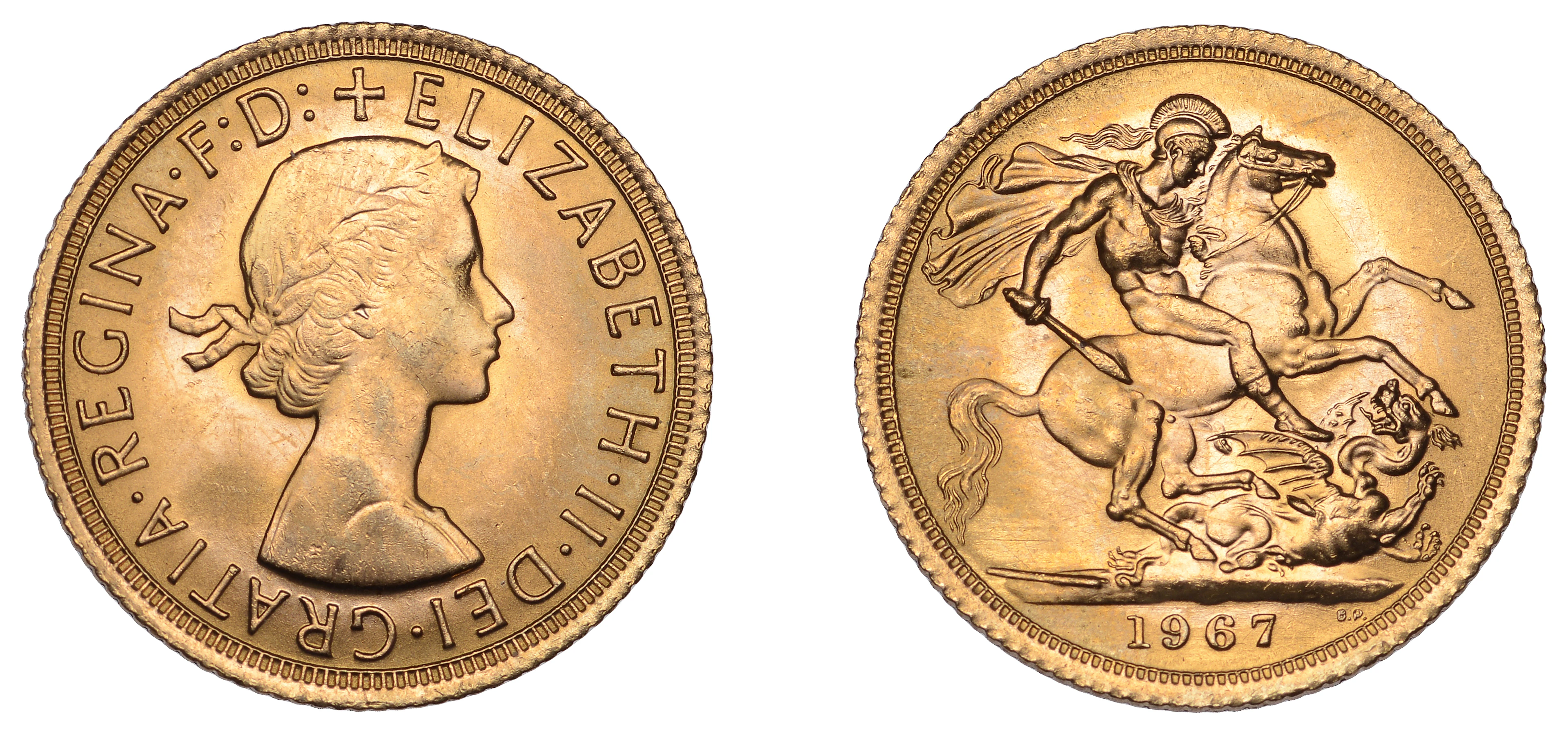 Elizabeth II (1952-2022), Sterling issues, Sovereign, 1967 (S 4125).
