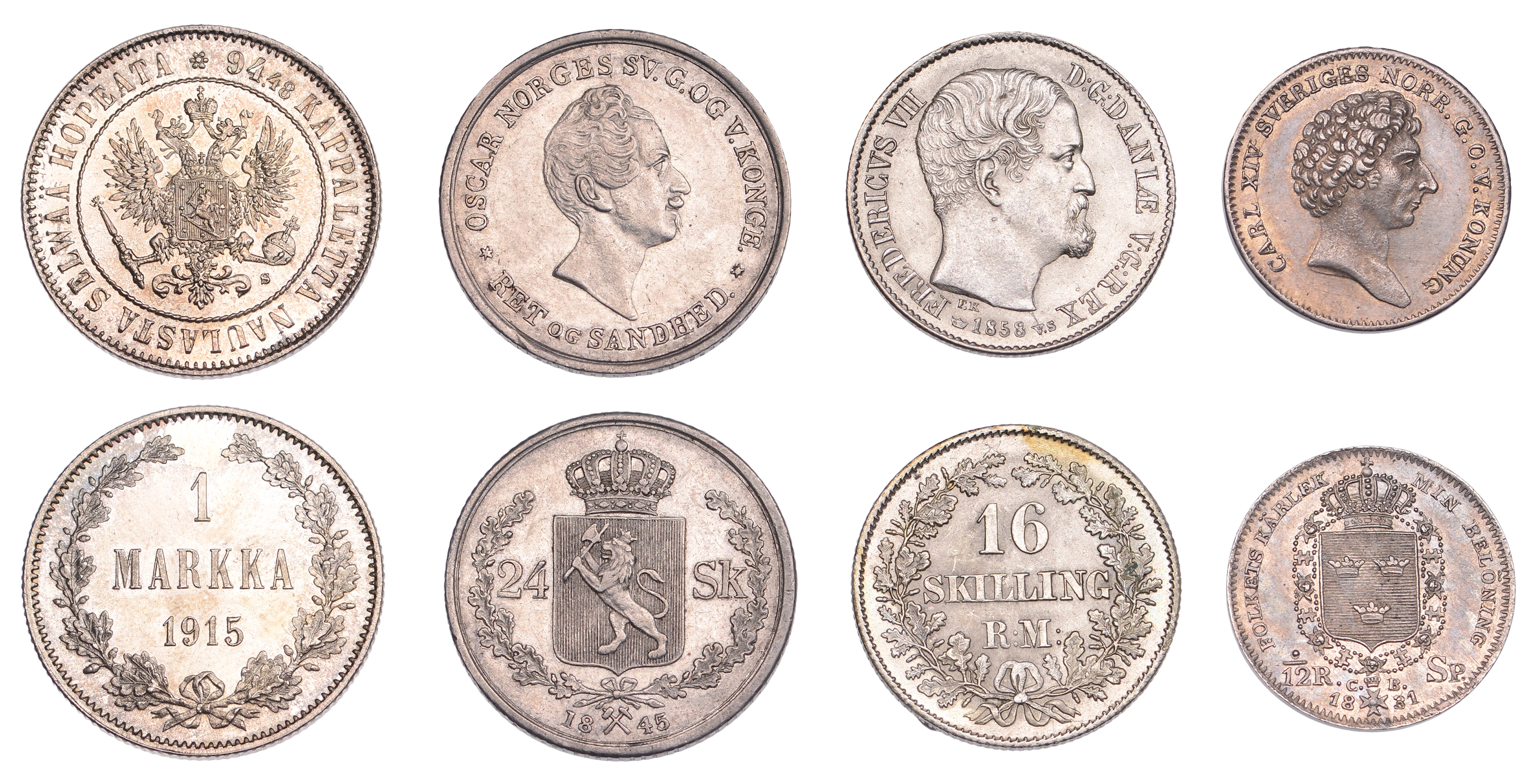 Miscellaneous, FINLAND, Nicholas II, Markka, 1915, St Petersburg (KM