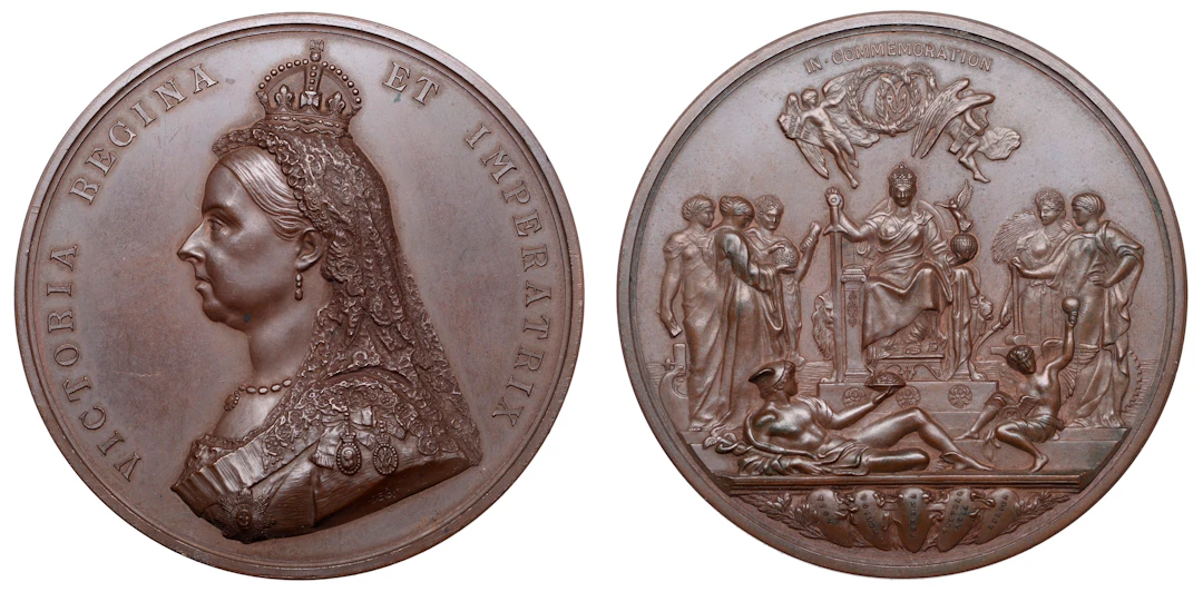 Victoria, Golden Jubilee, 1887, a bronze medal by L.C. Wyon after