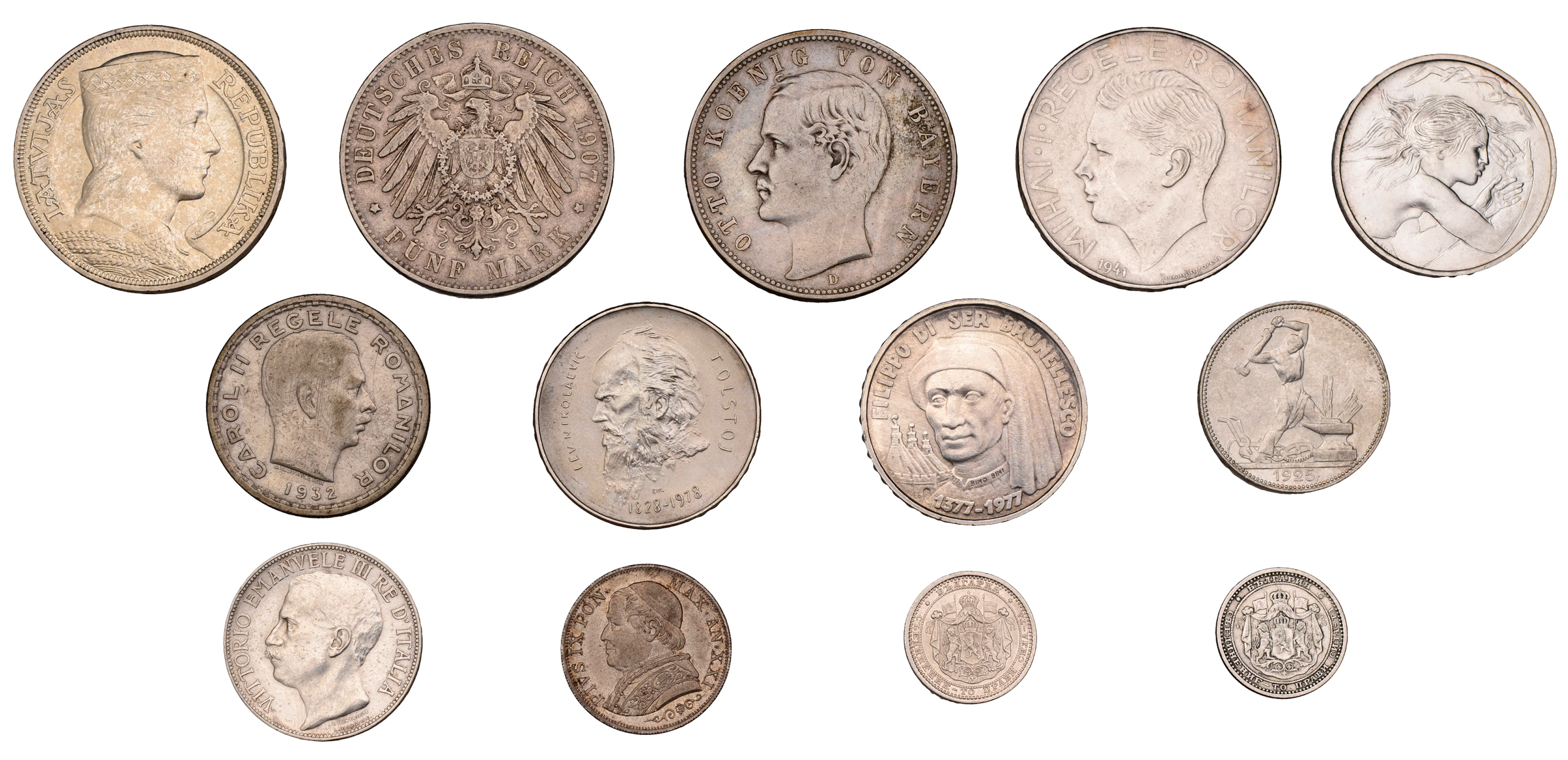 Miscellaneous, BULGARIA, Alexander I, 50 Stotinki (2), both 1883