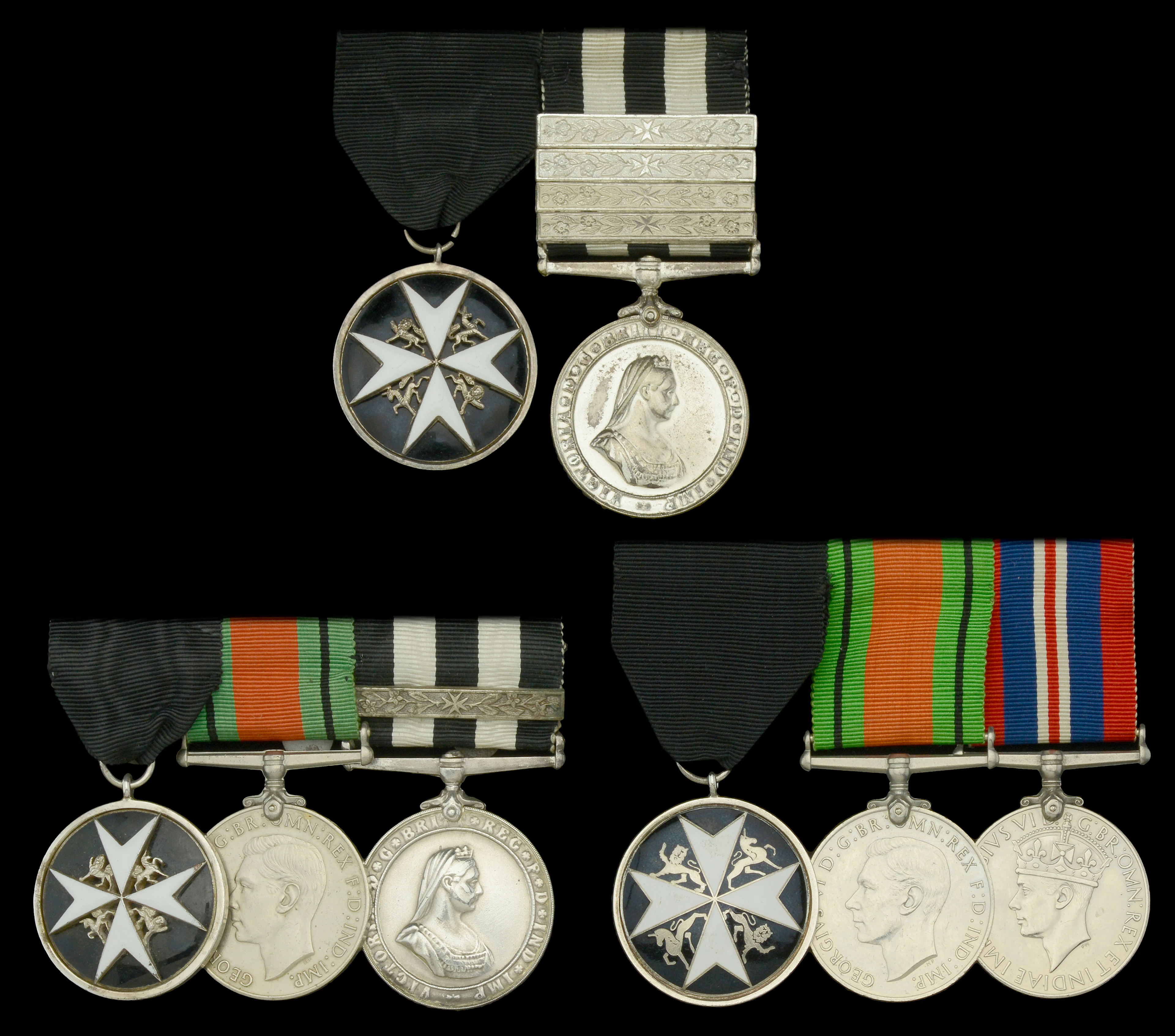 An Order of St. John pair awarded to Corporal W. Mackie, St. John
