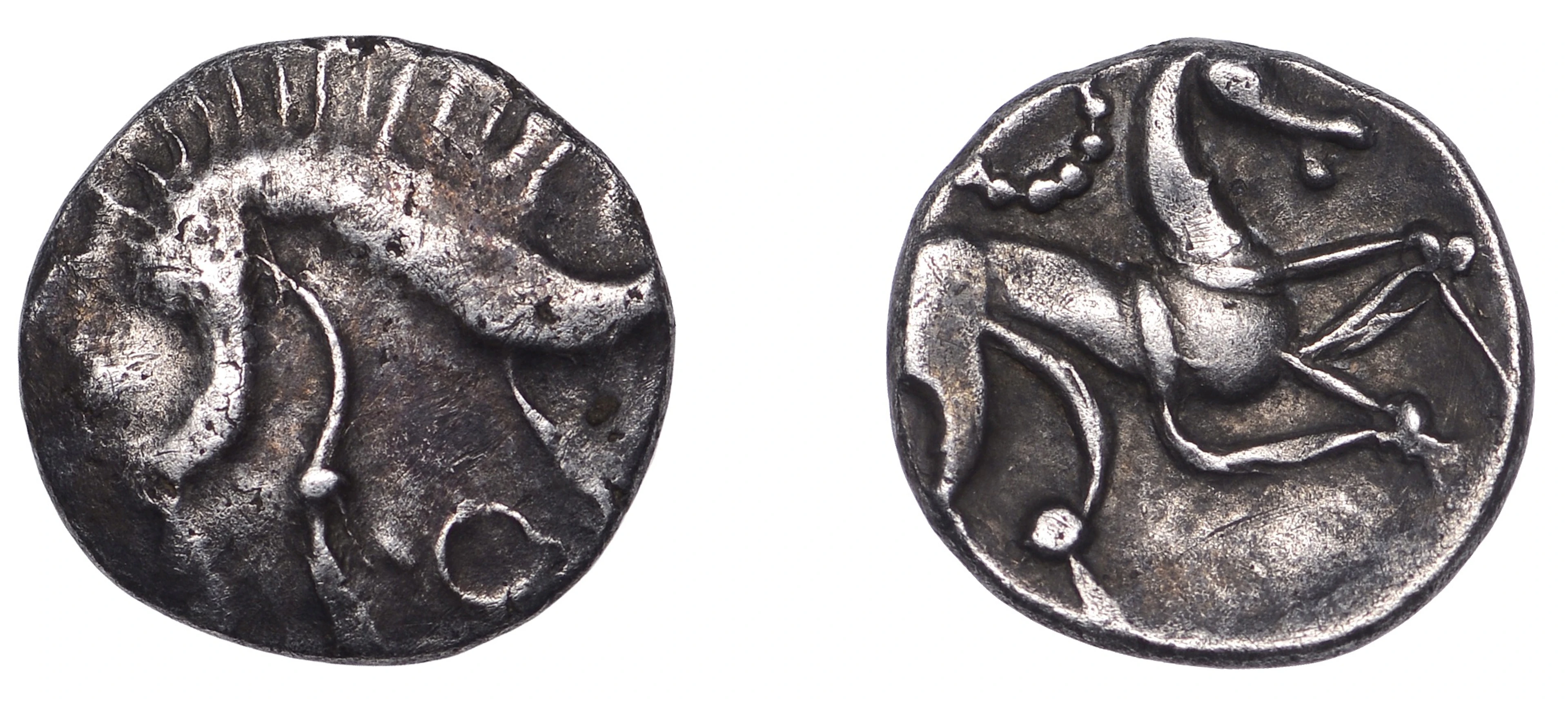 British Iron Age, CORIELTAUVI, Uninscribed issues, silver Unit, South