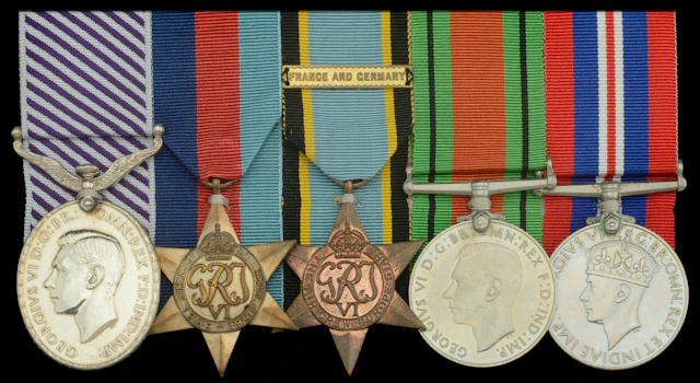 A Second World War 1944 Lancaster Air Gunner’s D.F.M. group of five