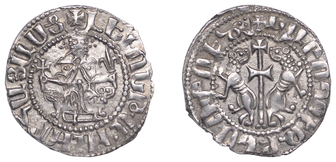 Crusader issues, ARMENIA, Levon I (1199-1216), Tram, 2.83g/2h (Bedoukian