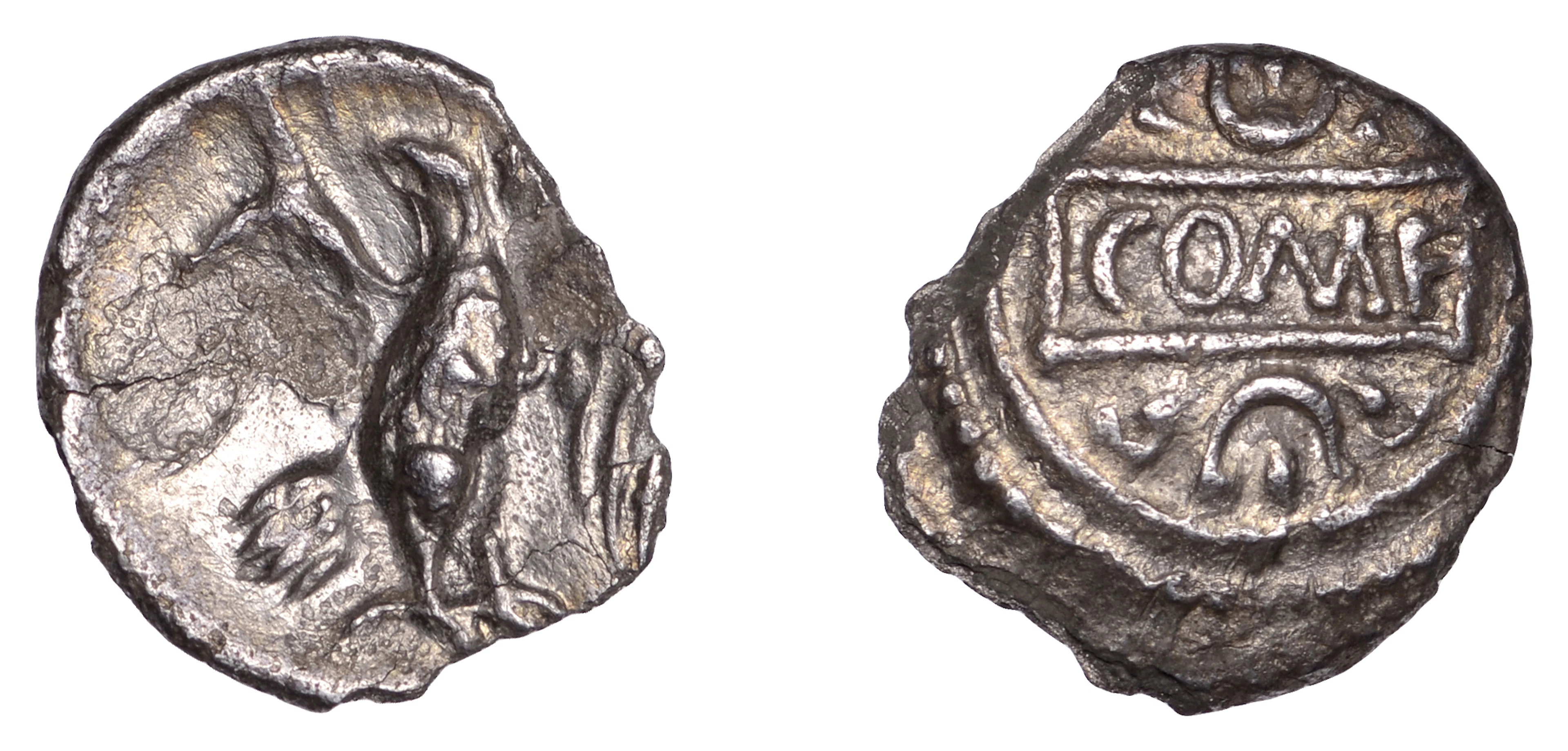 British Iron Age, ATREBATES and REGNI, Verica (AD 10-40), silver Unit
