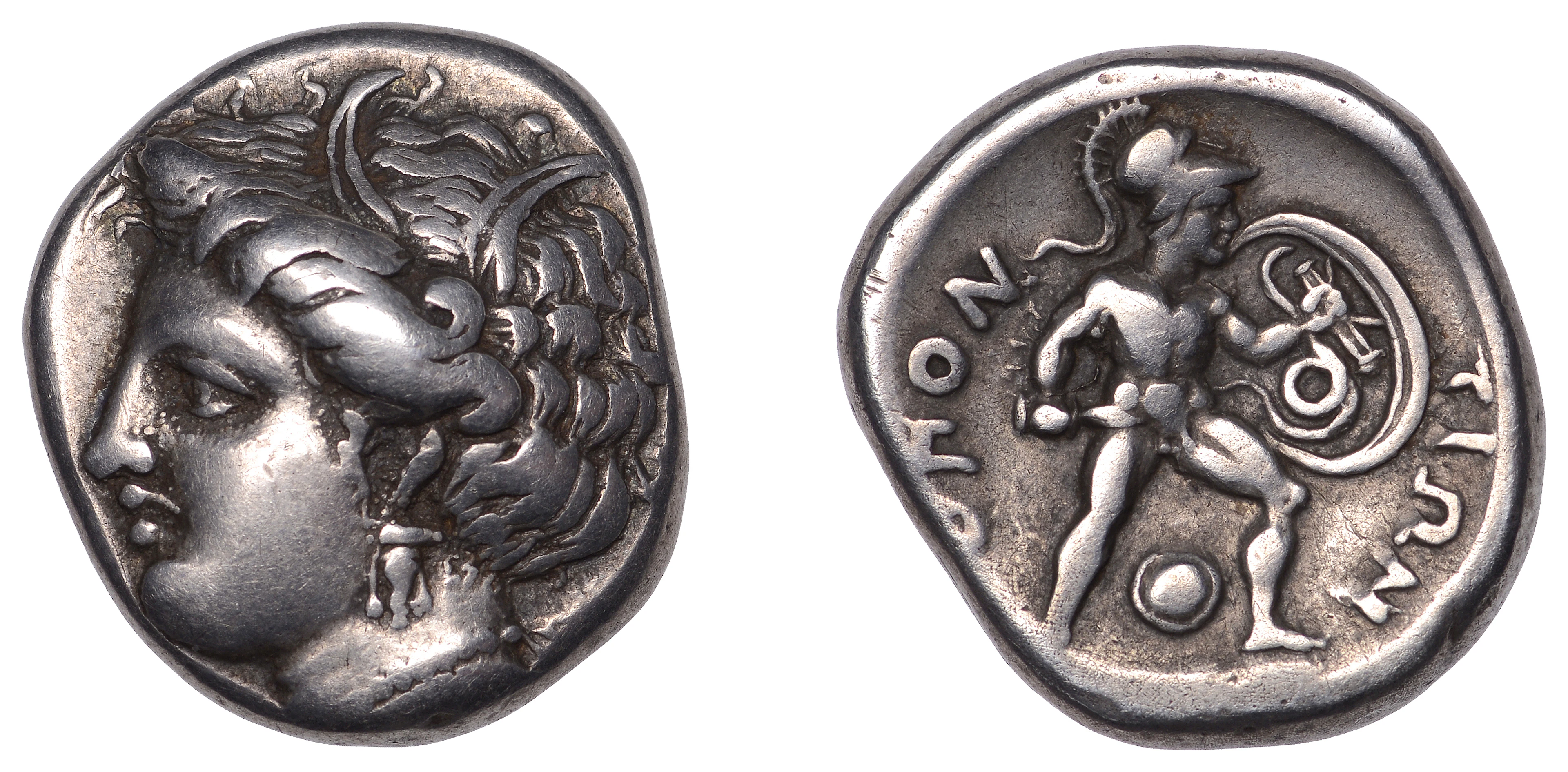 Lokris, Lokri Opuntii, Stater, struck c. 370-60, head of Persephone