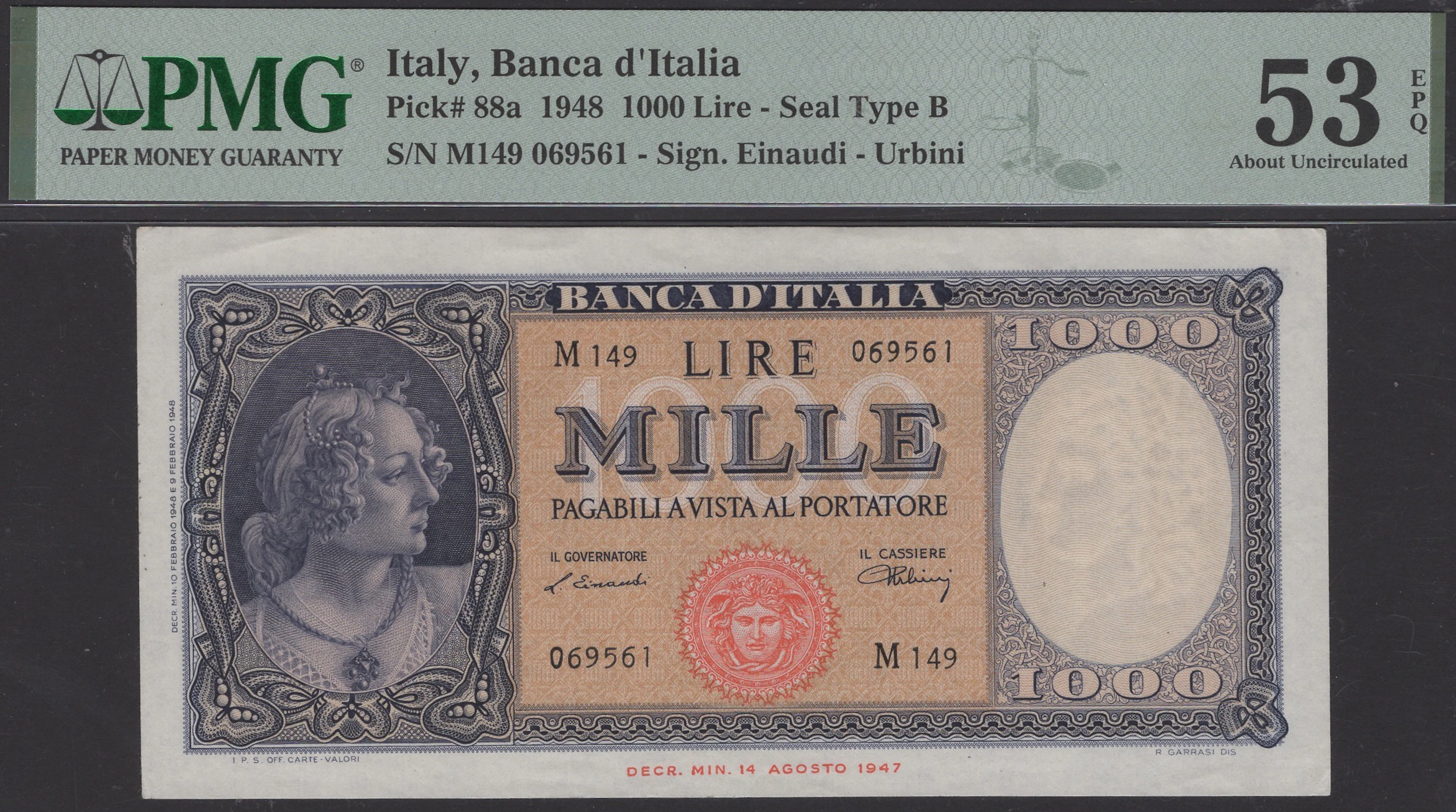 A group of graded European banknotes, comprising Austria, 100 Schilling