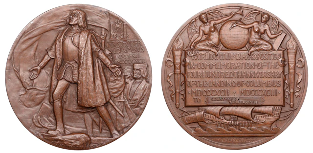 United States of America, World’s Columbian Exposition, 1892, a bronze