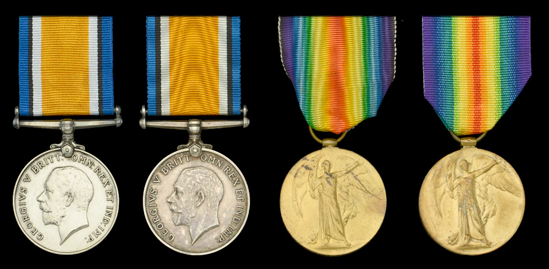 British War Medal 1914-20 (2) (3056157 Pte. A. W. Lane. P.P.C.L.I.;