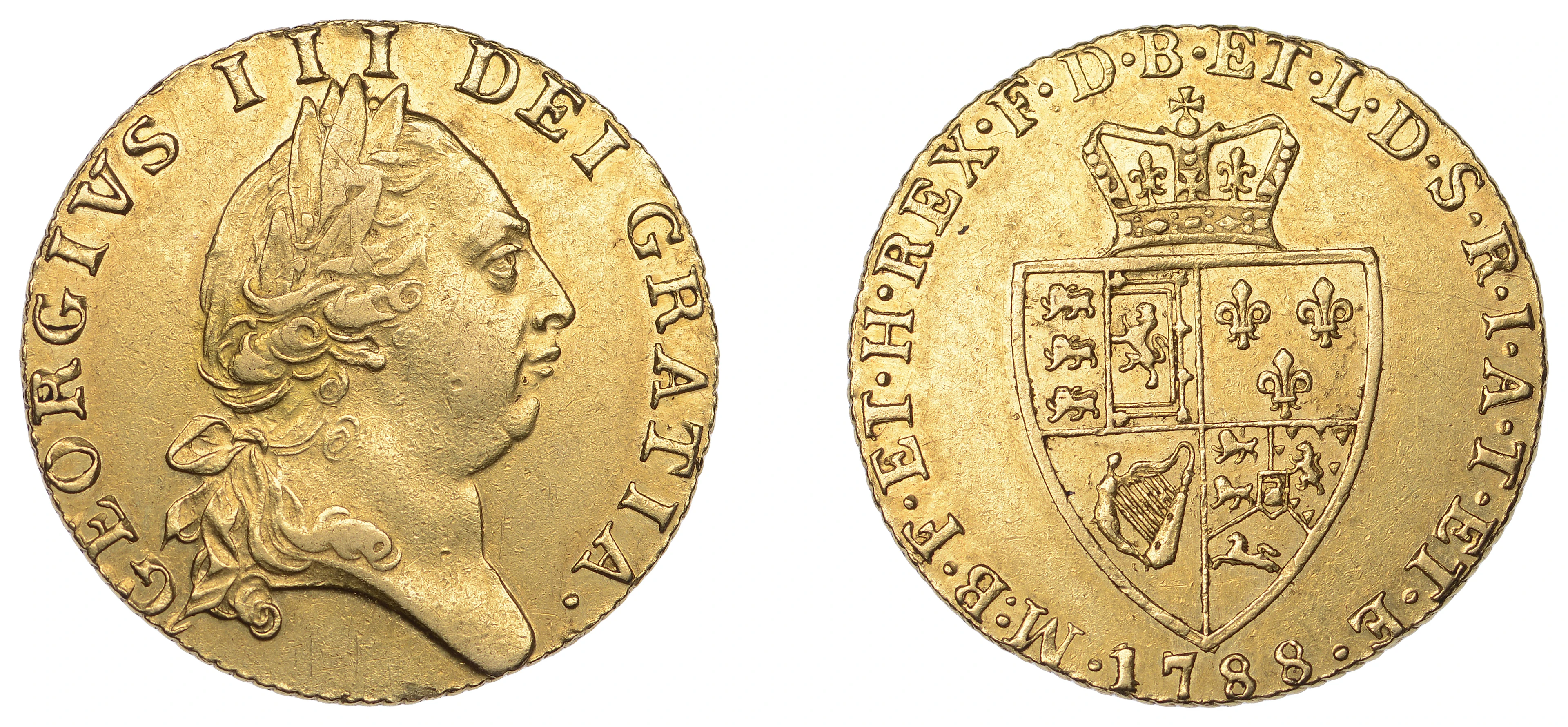 George III (1760-1820), Pre-1816 issues, Guinea, 1788, fifth bust