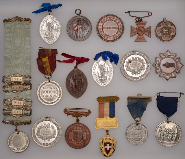 Great Britain, LONDON, School and Sunday School attendance Medals