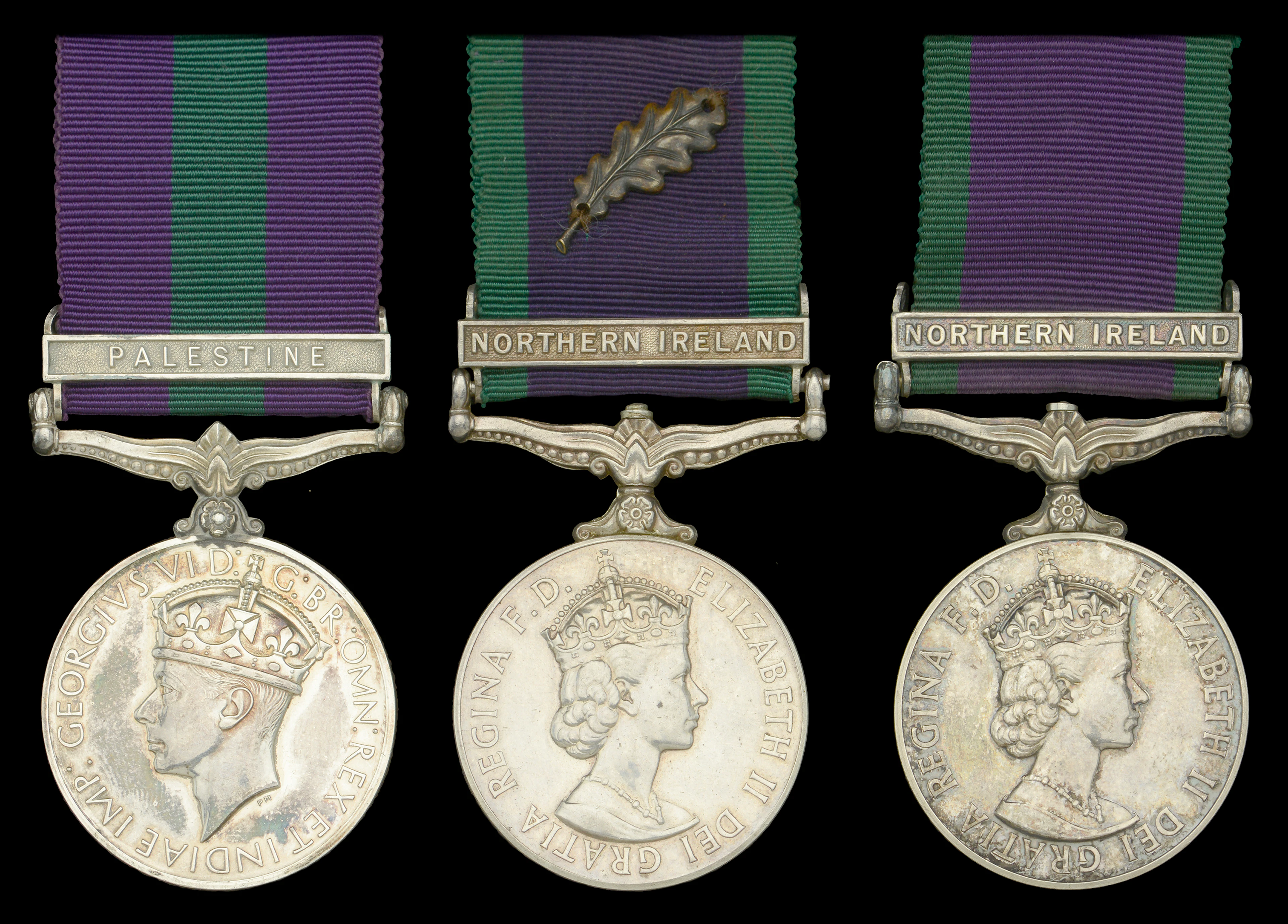 General Service 1918-62, 1 clasp, Palestine (6454715 Spr. W. E. Dobbs.