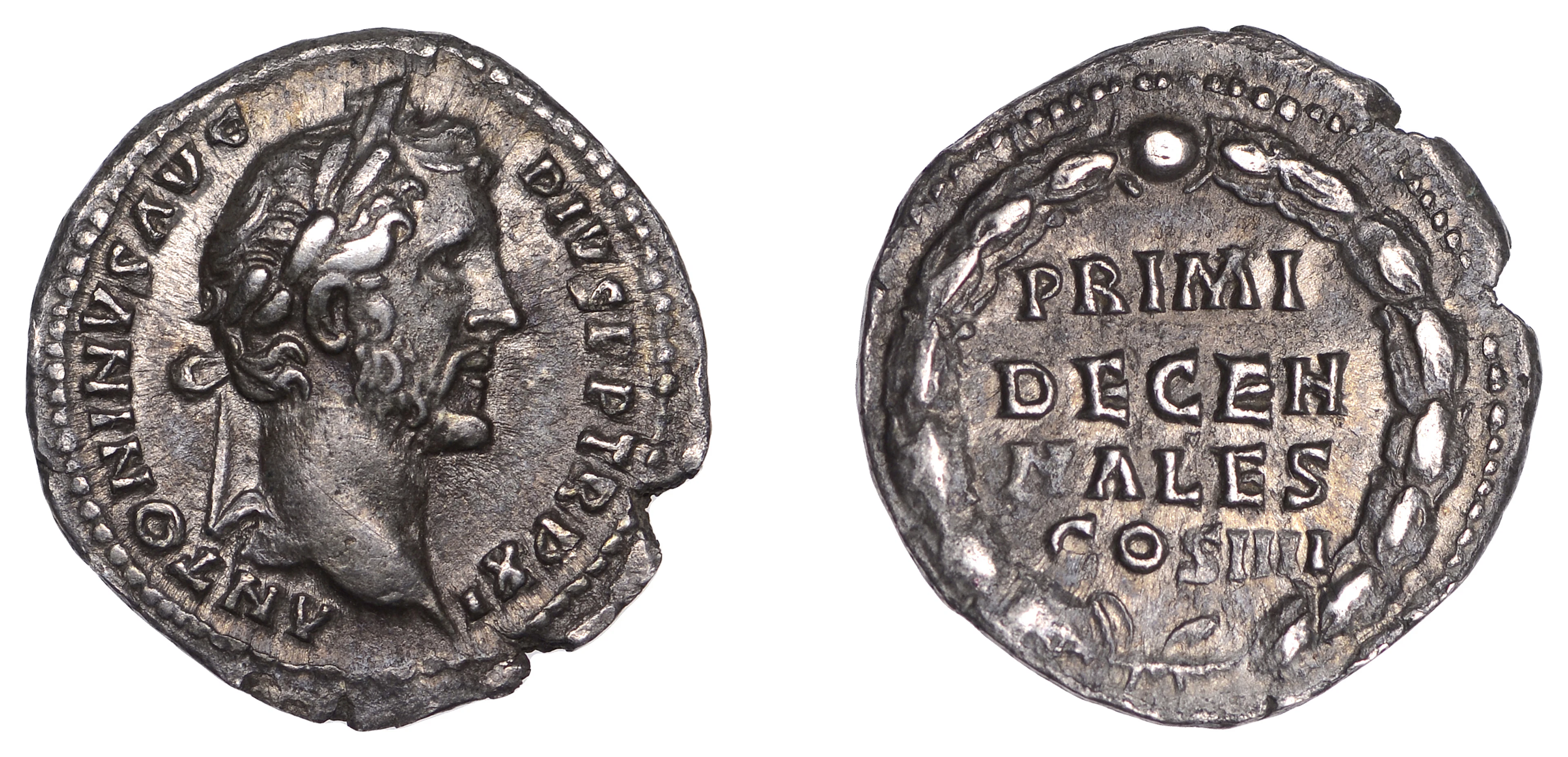 Antoninus Pius (138-161), Denarius, 147-8, laureate head right, antoninvs