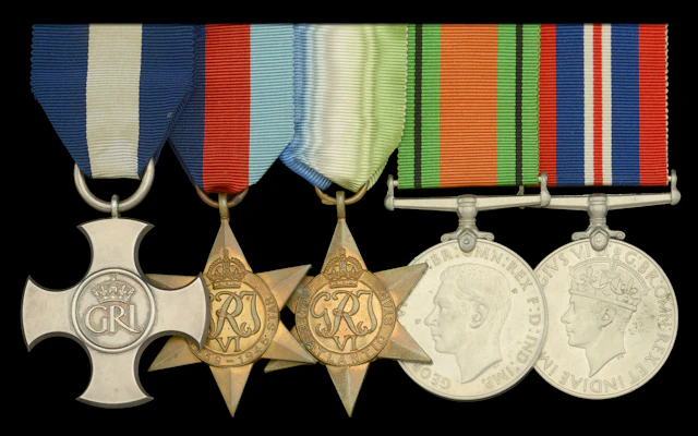 A Second War D.S.C. group of five attributed to Sub Lieutenant (A.)