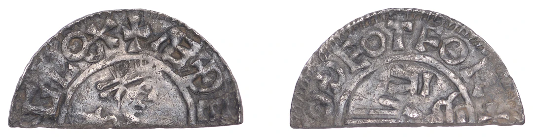 Æthelred II (978-1016), cut Halfpenny, First Hand type, Thetford
