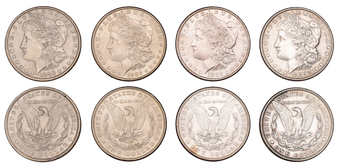 United States of America, Dollars (4), all 1886, Philadelphia (KM