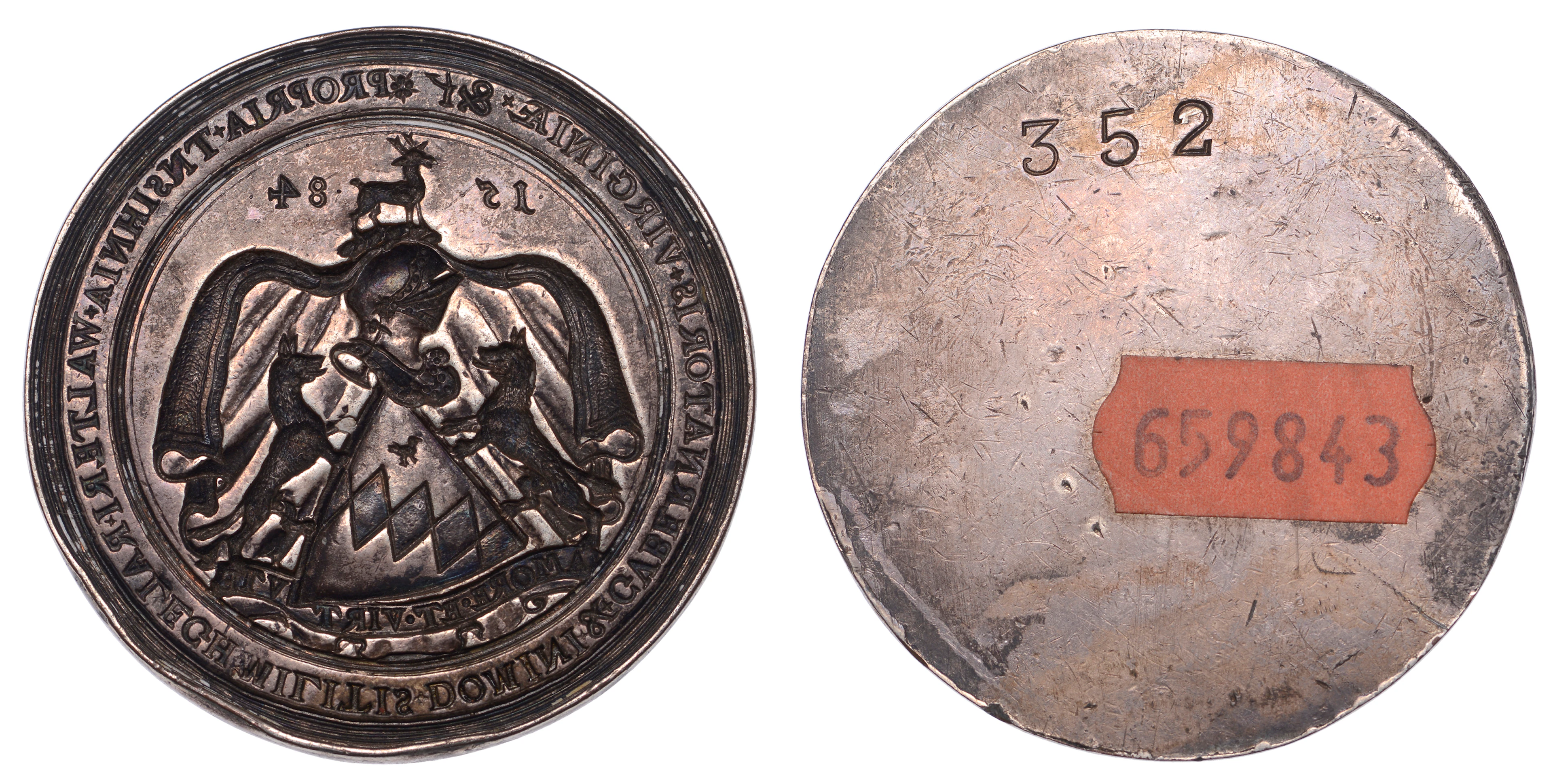 Sir Walter Raleigh, 1584, a seal-matrix, an electrotype after an original
