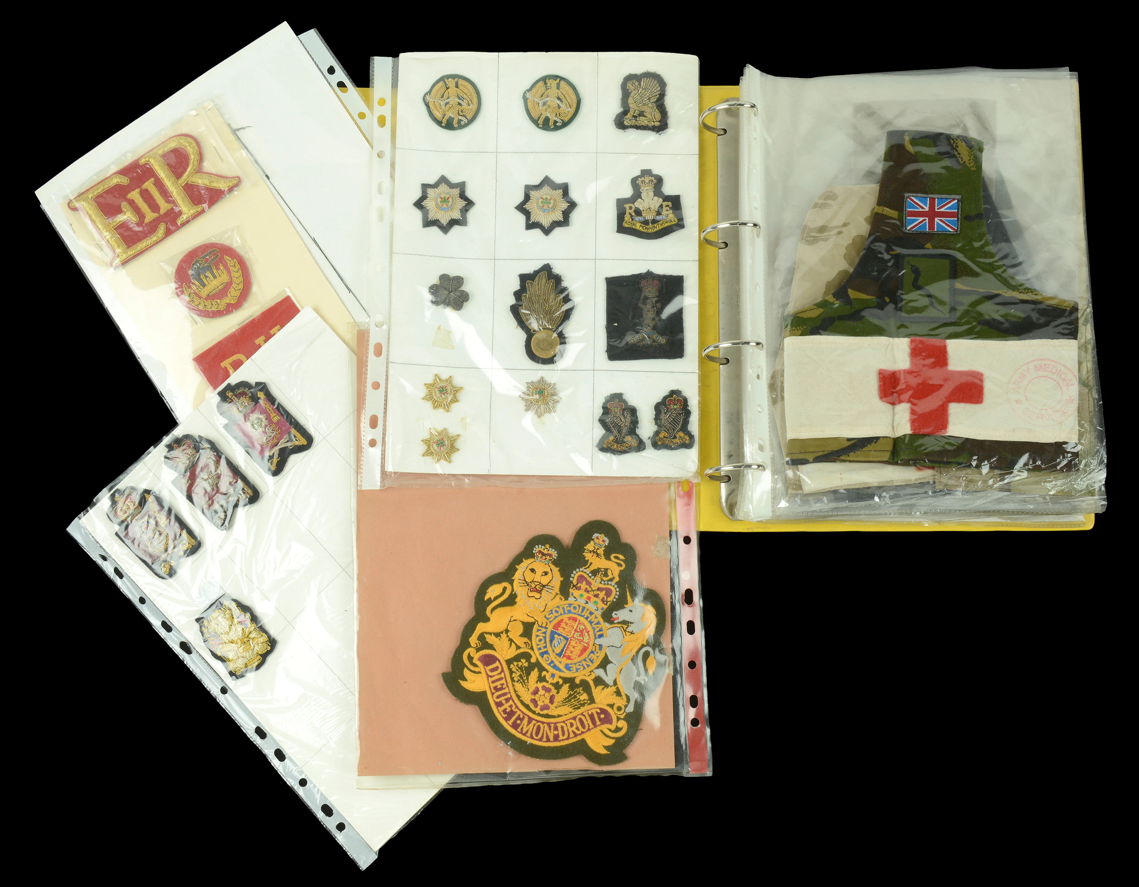 Assorted Officer’s and Other Ranks post Second War Insignia. A very