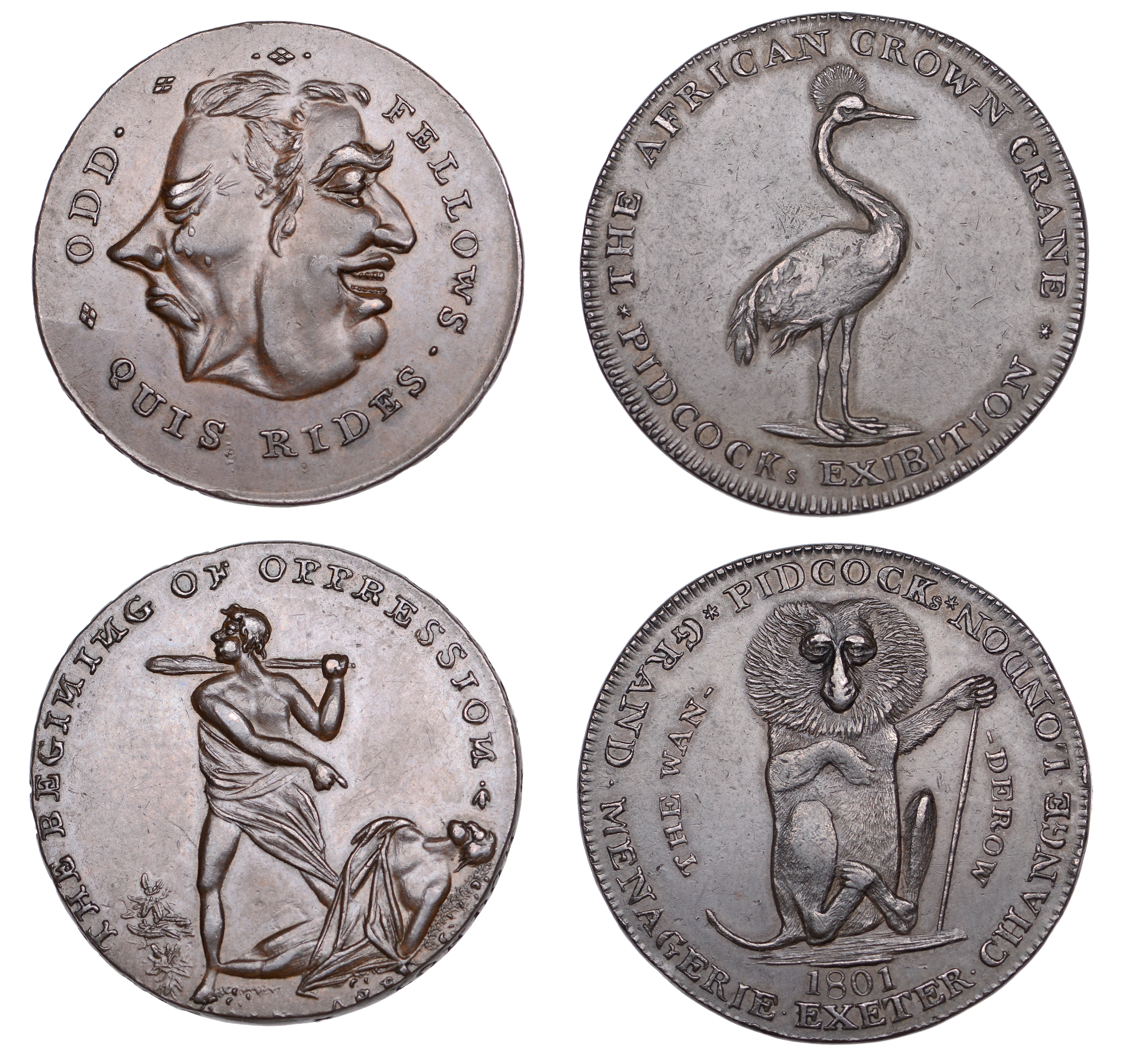 18th Century Tokens, LONDON, High Holborn, Spence’s mule Halfpenny