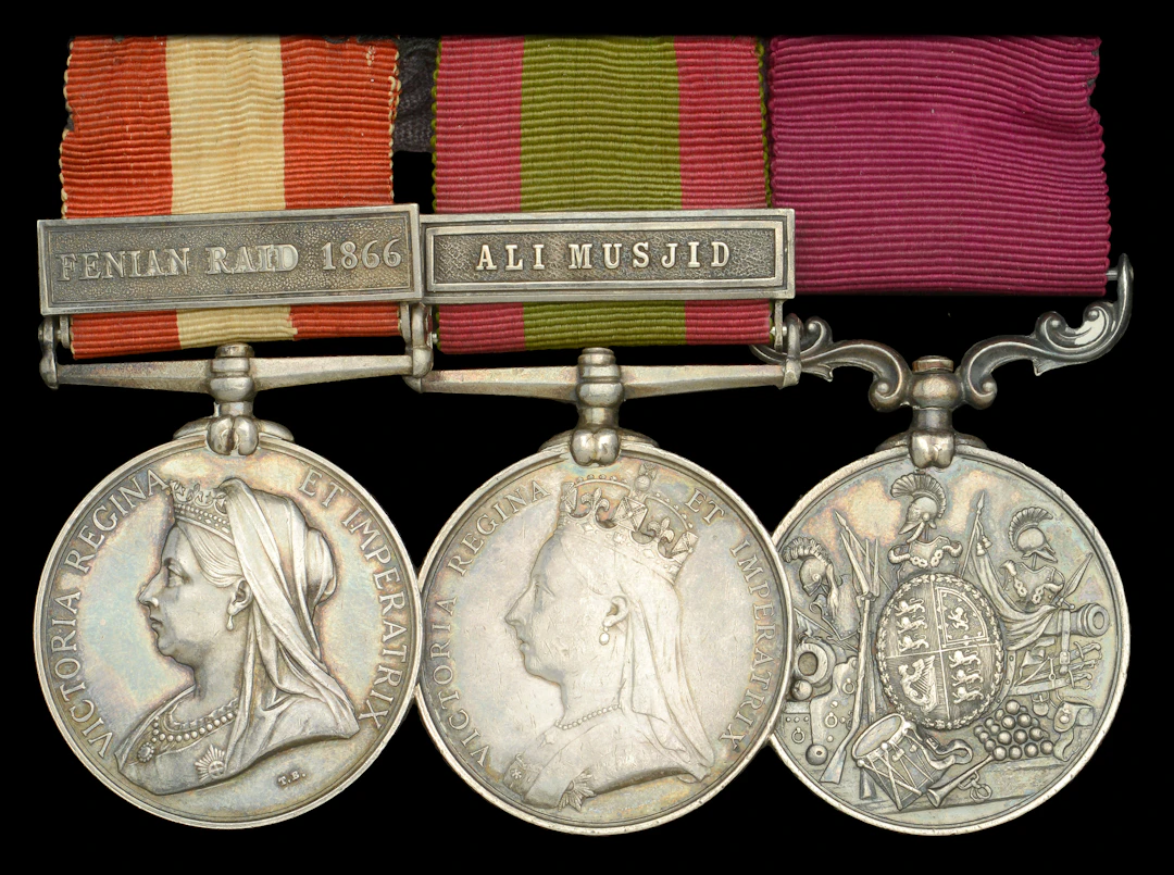 Three: Bugle Major J. Daly, Rifle Brigade Canada General Service 1866-70
