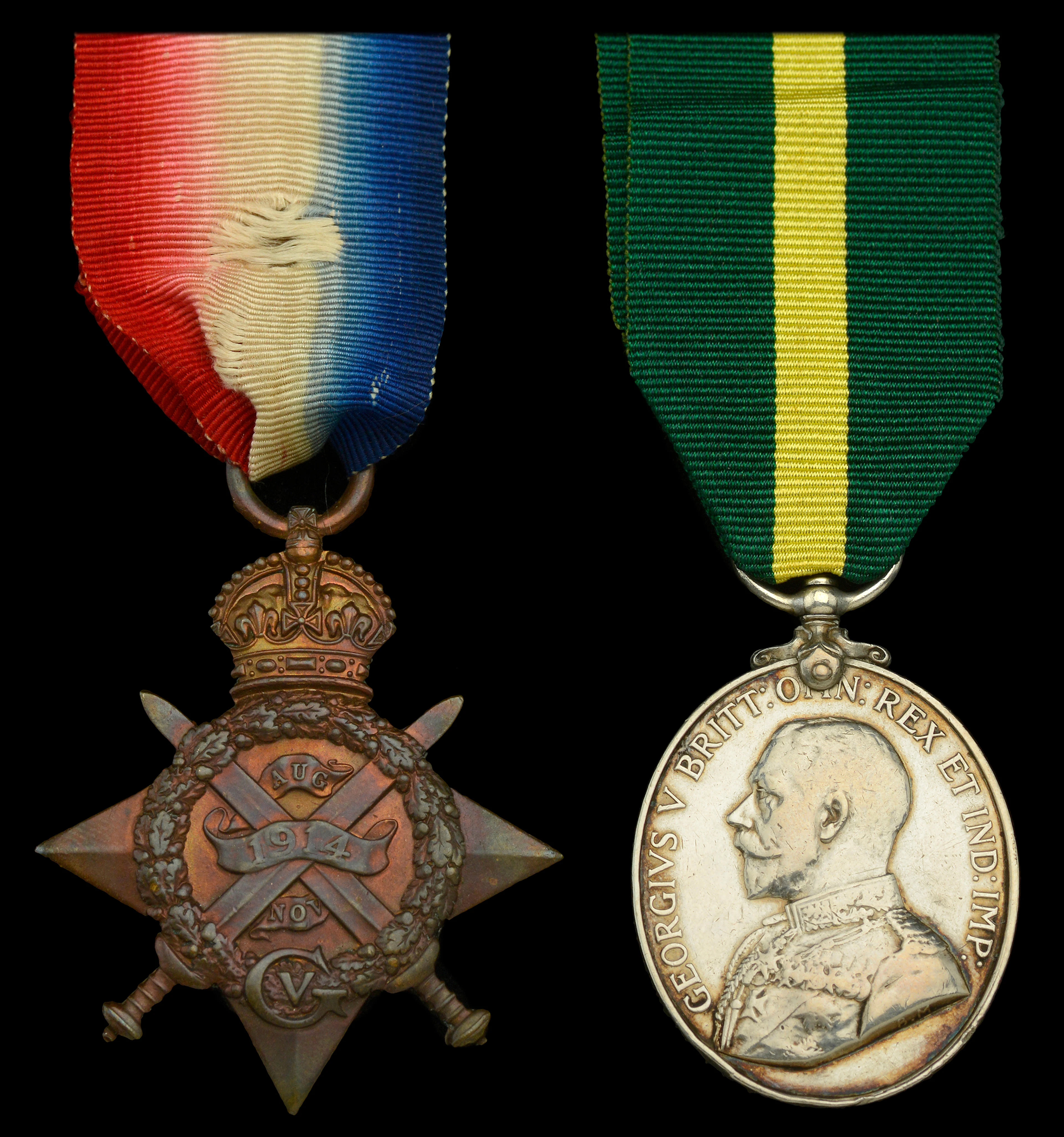 Pair: Lance-Sergeant J. P. Edwards, 1st Battalion, Royal Welsh Fusiliers