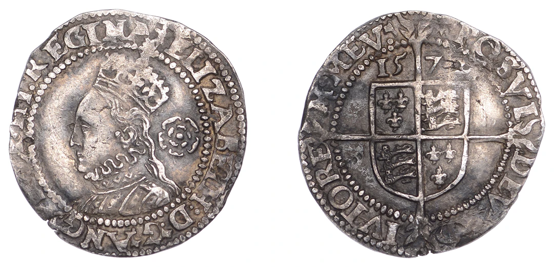 Elizabeth I (1558-1603), Fourth issue, Threepence, 1572, mm. ermine