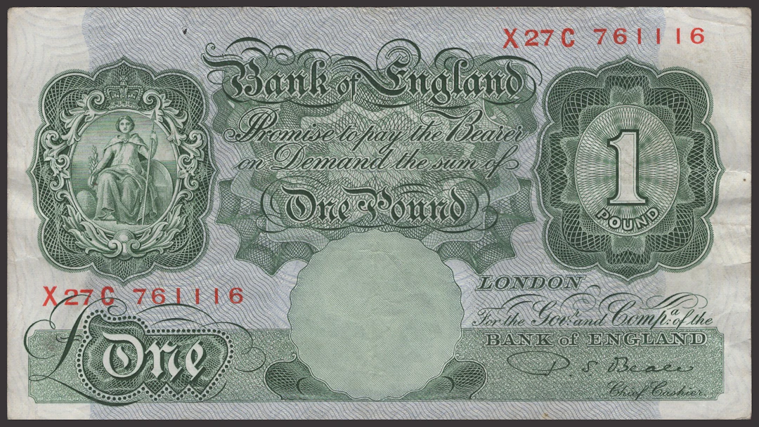 A Mixed Group of Bank of England Notes, comprising Beale, £1 (3)