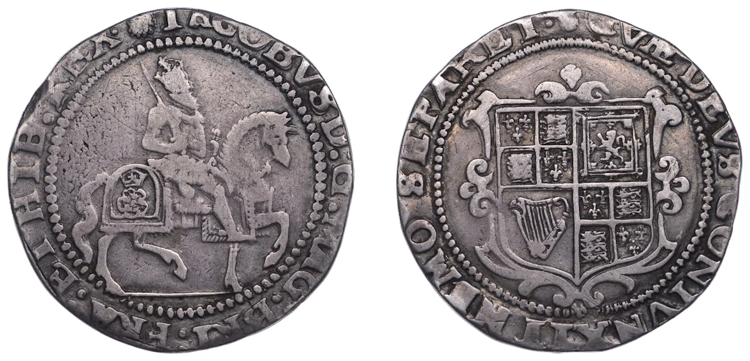 James I (1603-1625), Third coinage, Halfcrown, mm. lis [1621-3], plain