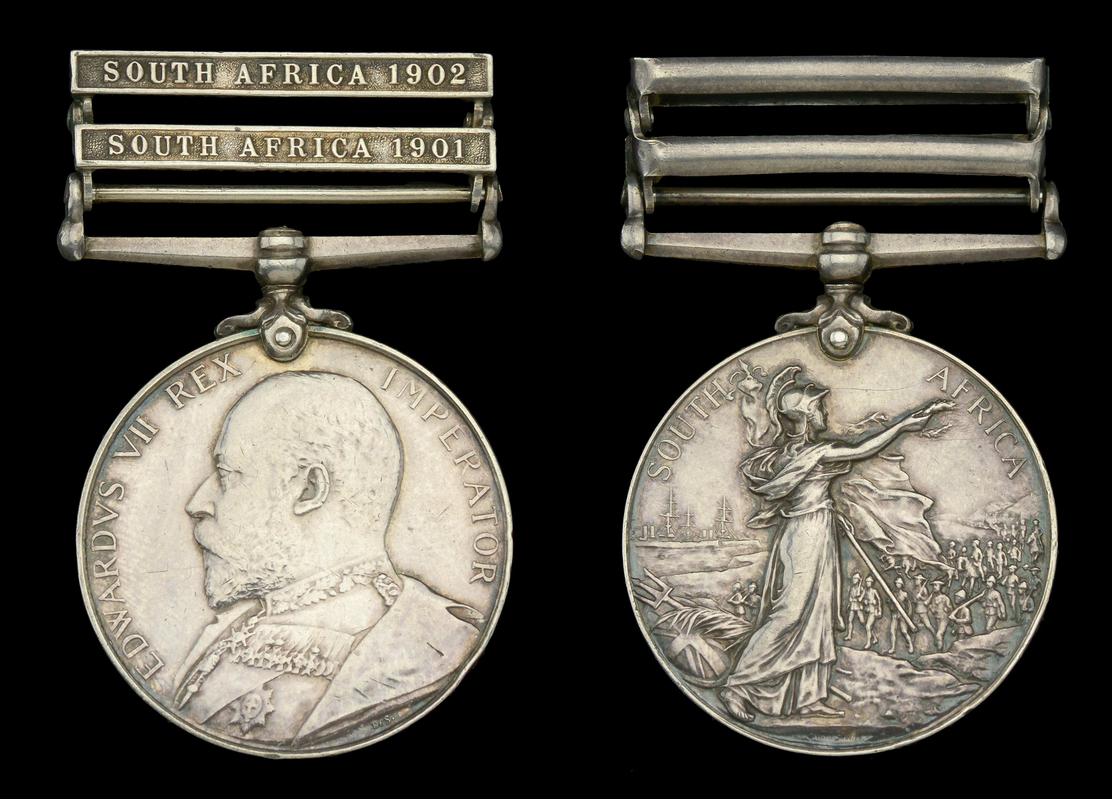 King’s South Africa 1901-02, 2 clasps, South Africa 1901, South Africa