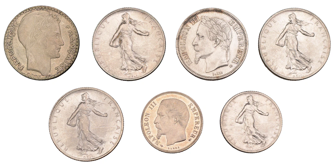 France, Napoleon III, 2 Francs, 1867bb, Strasbourg, Franc, 1856a