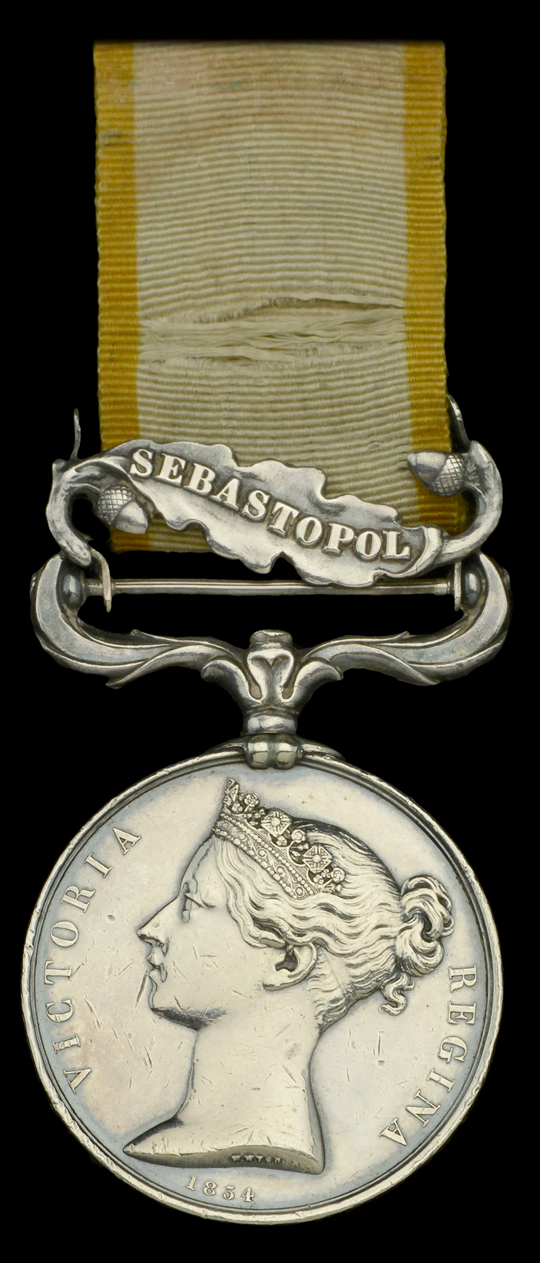 Crimea 1854-56, 1 clasp, Sebastopol (E. Hall, 17th Lancers) officially