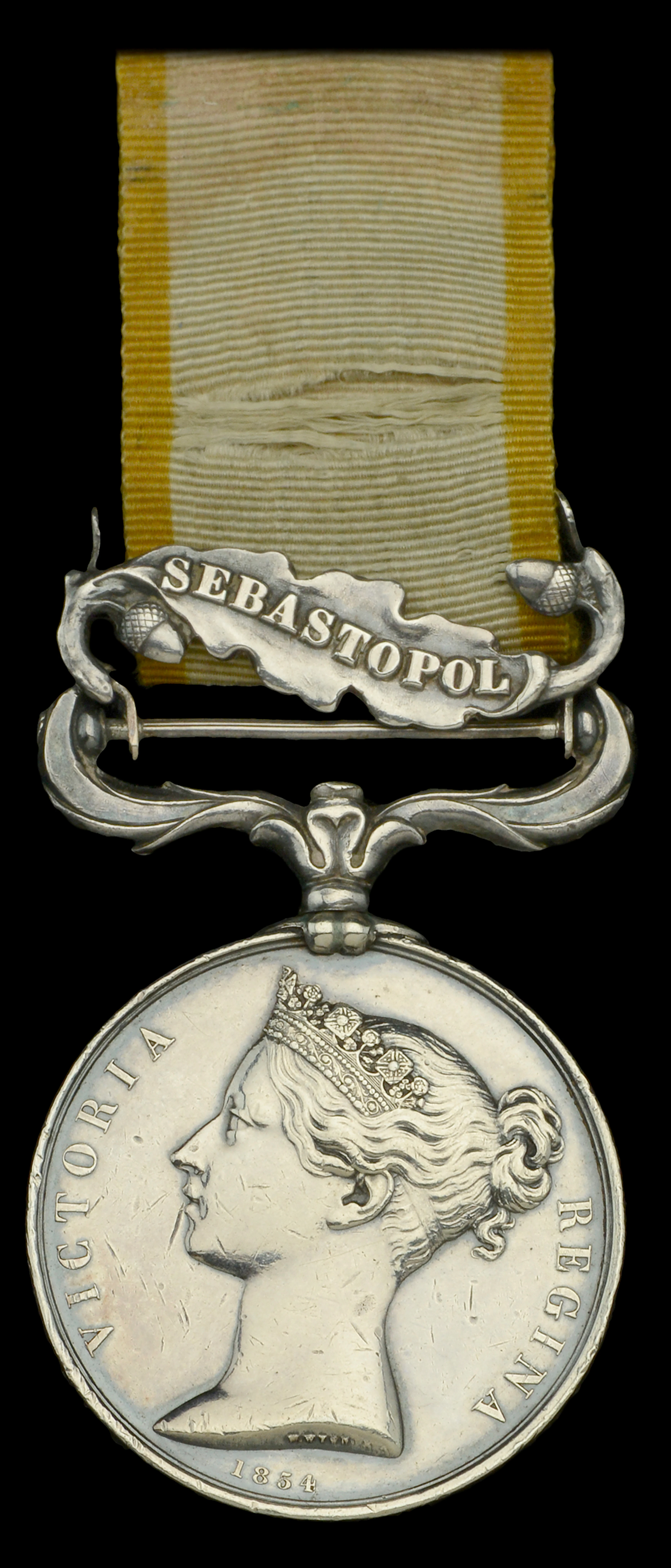 Crimea 1854-56, 1 clasp, Sebastopol (E. Hall, 17th Lancers) officially