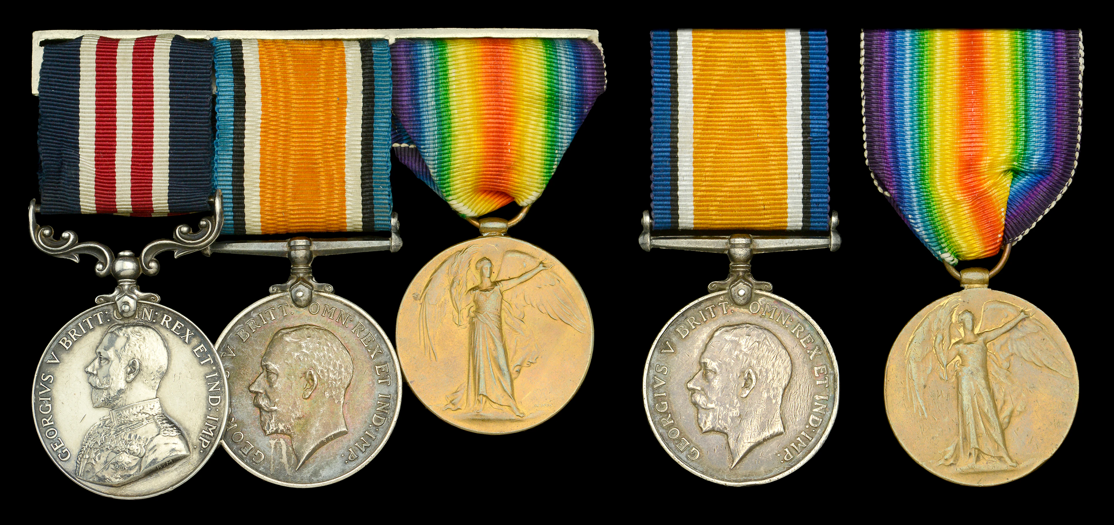 Family Group: A Great War ‘Western Front’ M.M. group of three awarded