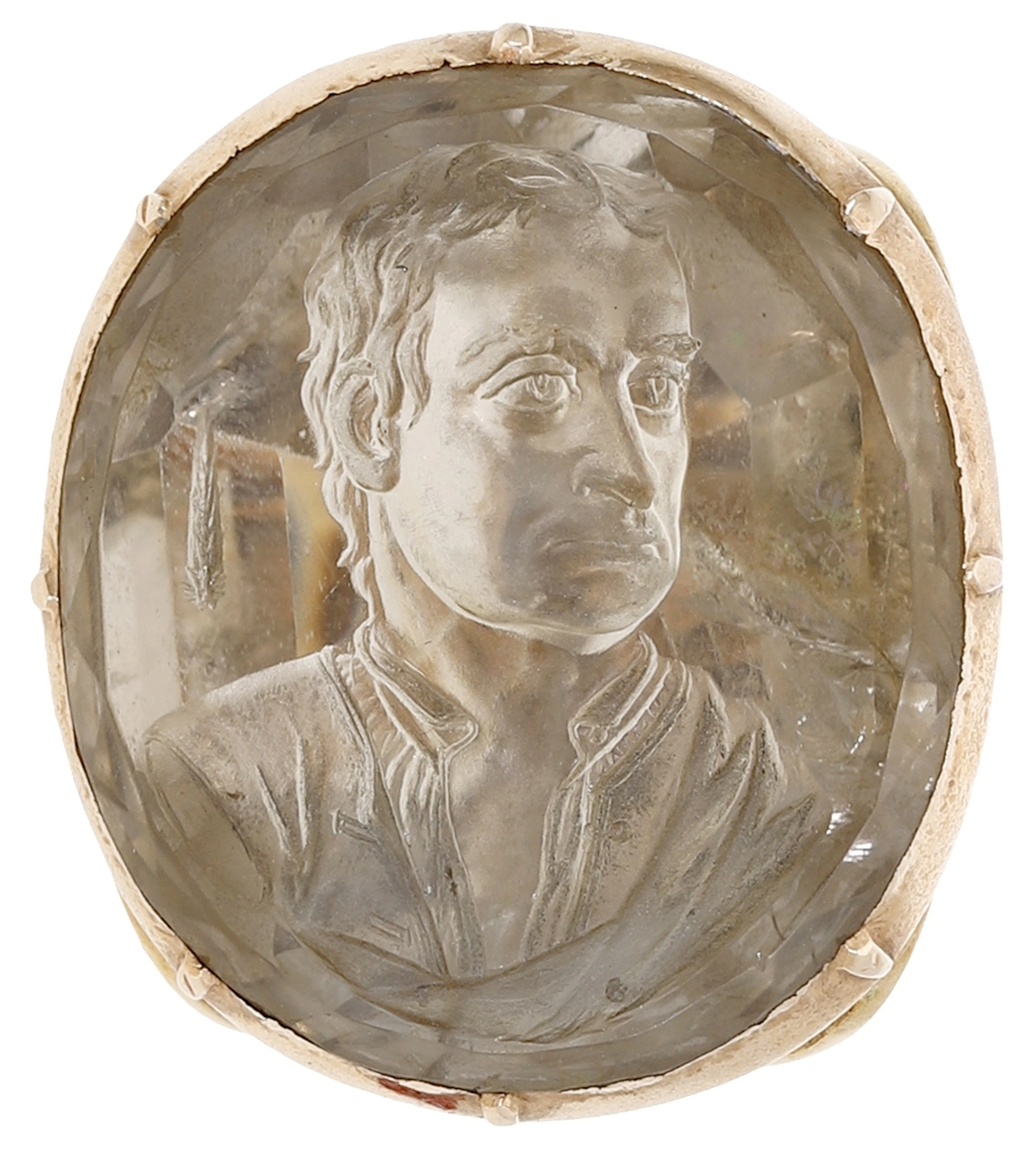 Sir Isaac Newton interest: An 18th century quartz intaglio fob seal