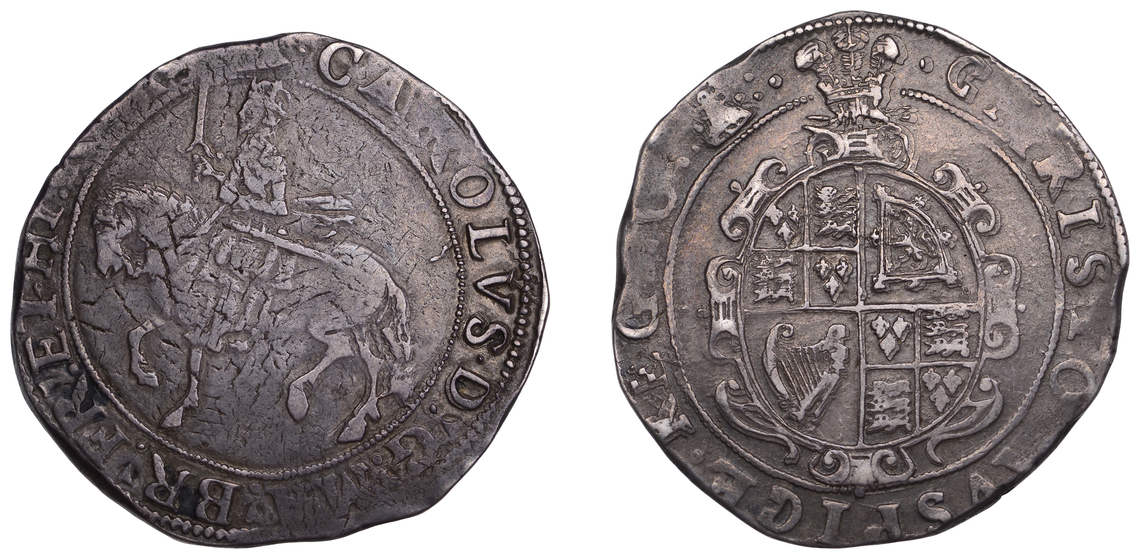Charles I (1625-1649), Tower mint, Tower mint, Halfcrown, Gp III