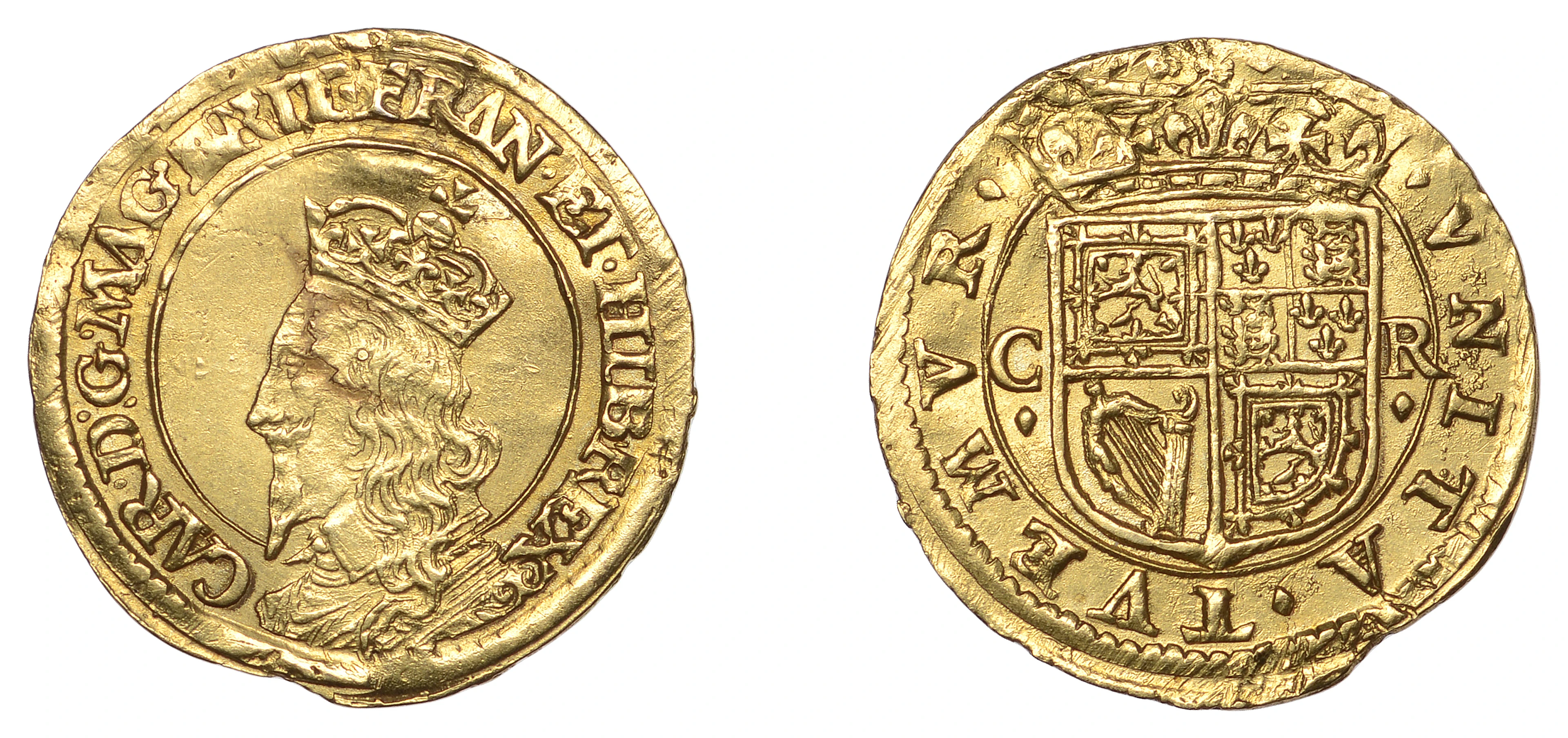 Scotland, Charles I, Third coinage, Briot’s issue, Britain Halfcrown