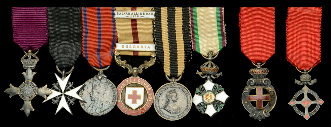 A Great War O.B.E. group of six miniature dress medals worn by Dr.