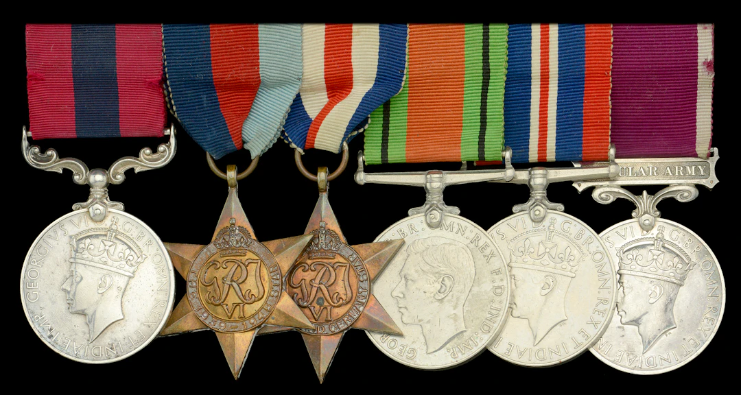 A fine and well documented Second War ‘Retreat to Dunkirk’ D.C.M.