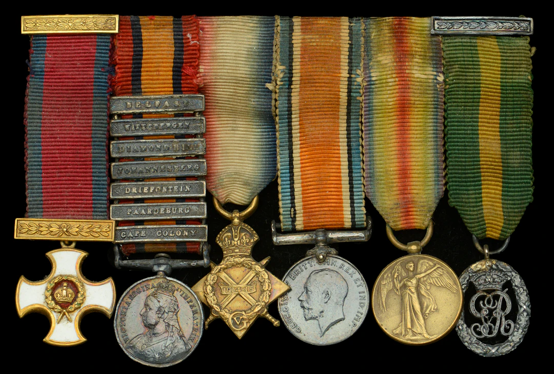 A Boer War D.S.O. mounted group of six miniature dress medals attributed