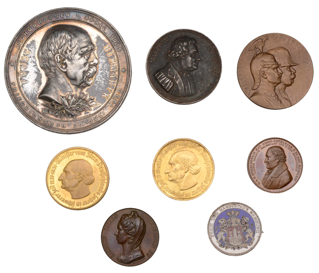 Germany, 80th Birthday of Otto von Bismarck, 1898, a tin medal by