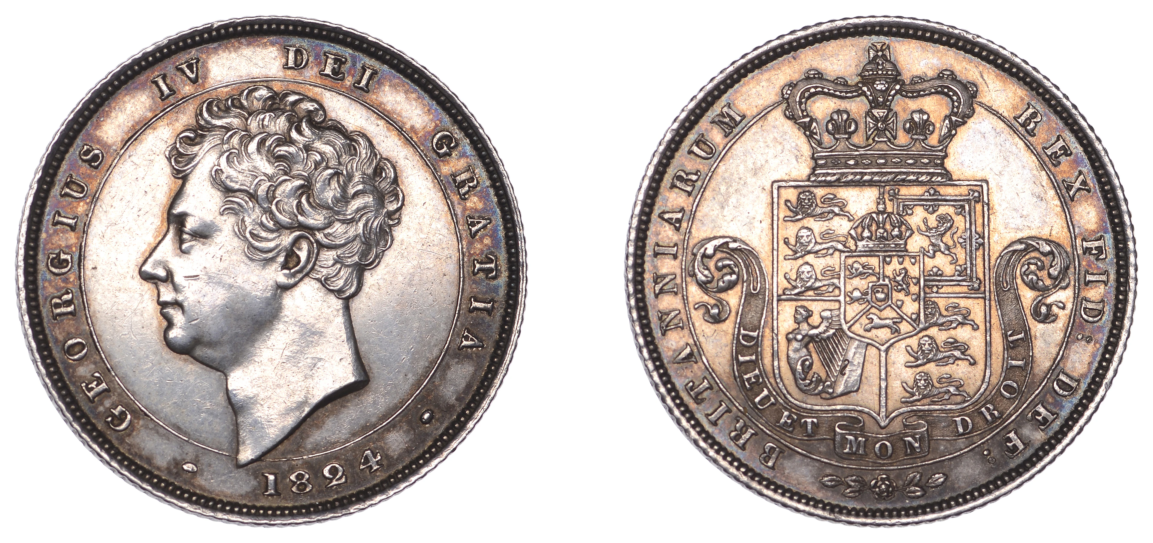George IV (1820-1830), Pattern Shilling, 1824, in silver, by W. Wyon