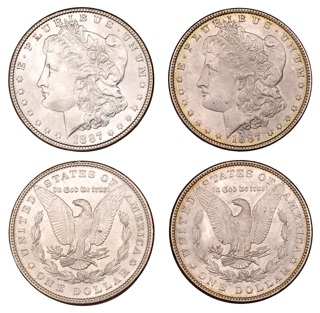 United States of America, Dollars (2), both 1887, Philadelphia (KM